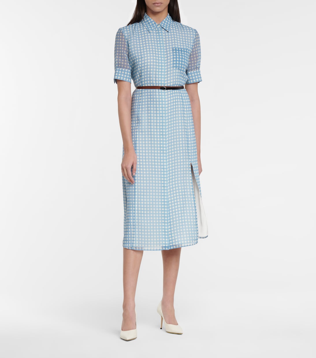 Kieran gingham shirt dress | Altuzarra