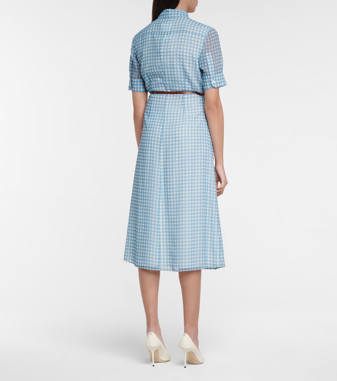 Kieran gingham shirt dress | Altuzarra