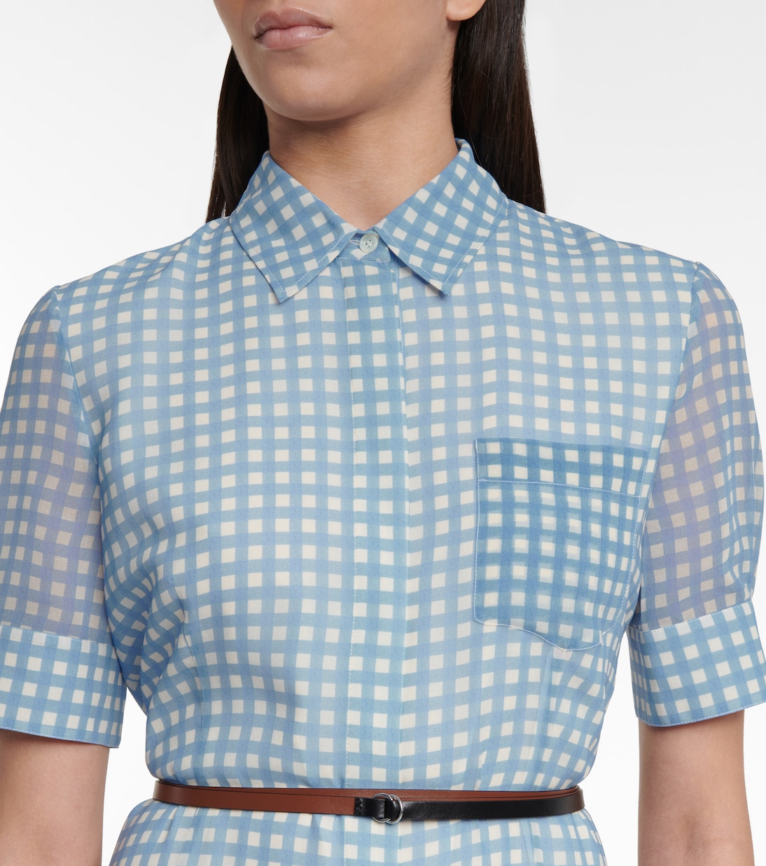 Kieran gingham shirt dress | Altuzarra