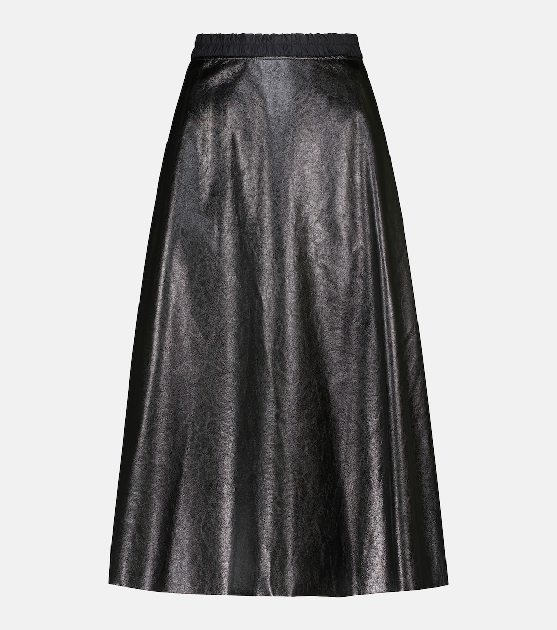 Falda midi de piel sintética | Moncler