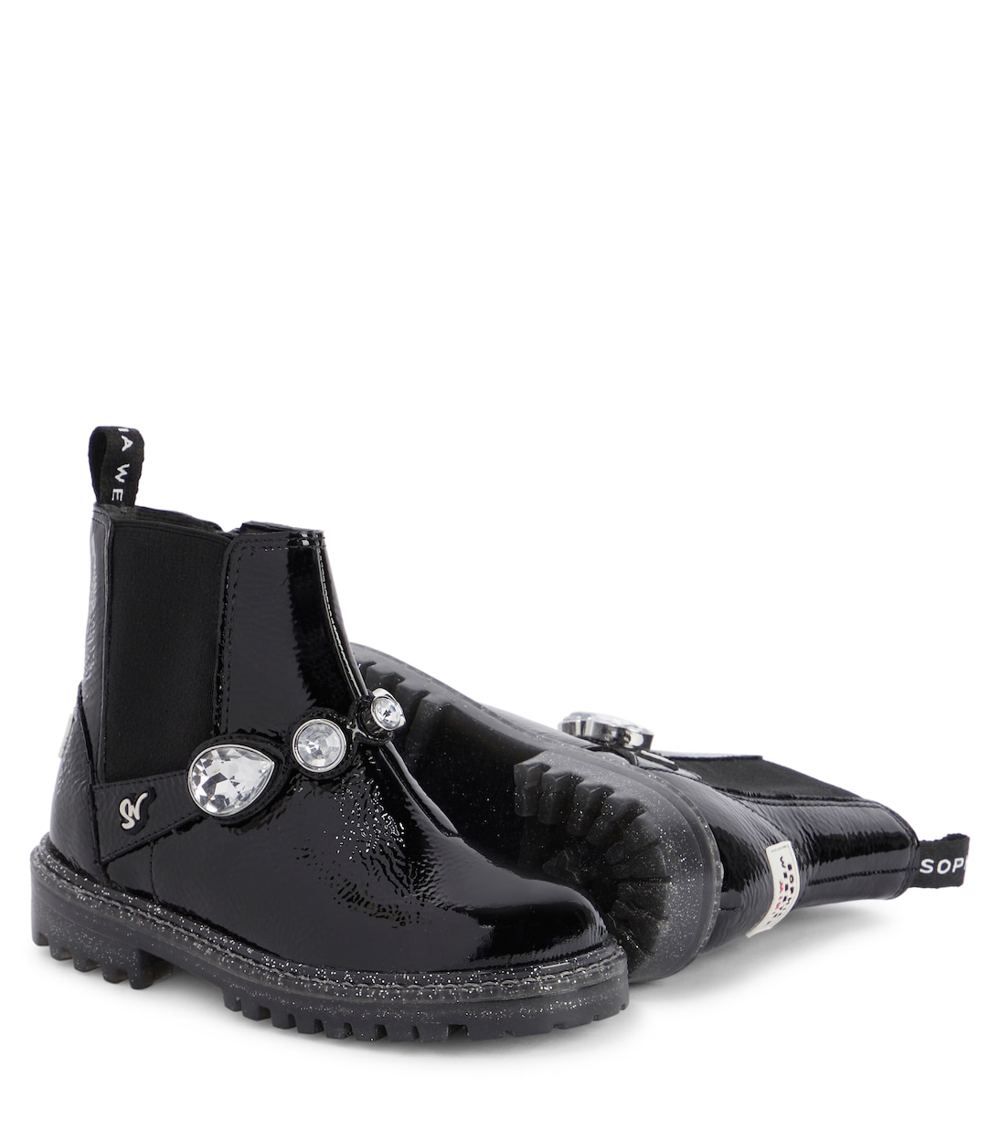 Bree embellished leather Chelsea boots | Sophia Webster Mini