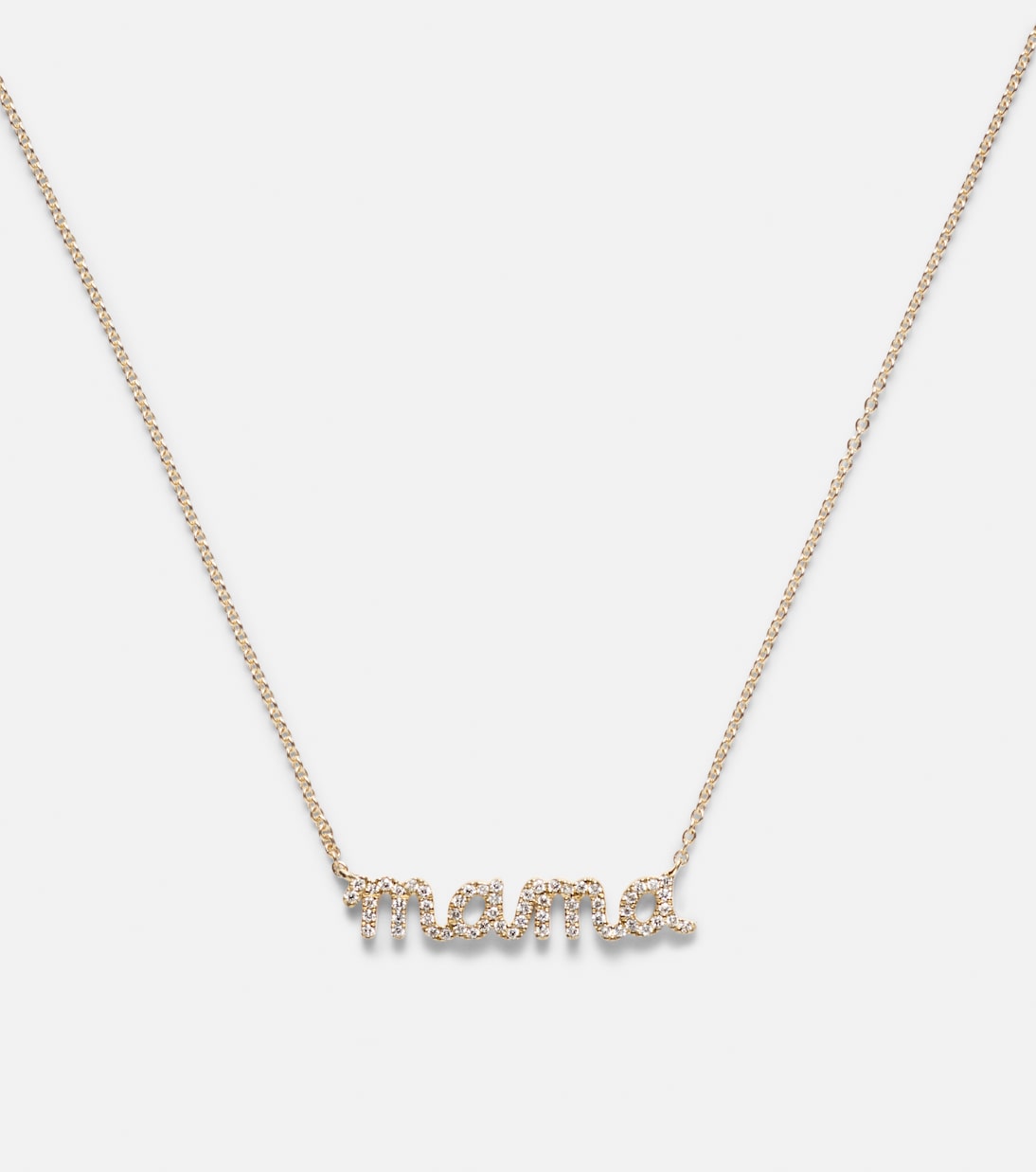 Collana in oro giallo 14kt con diamanti, design moderno per giovani
