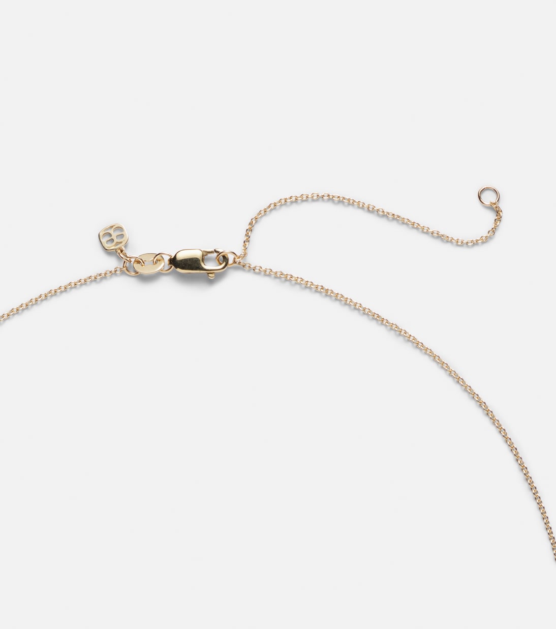Collana in oro giallo 14kt con diamanti, design moderno per giovani