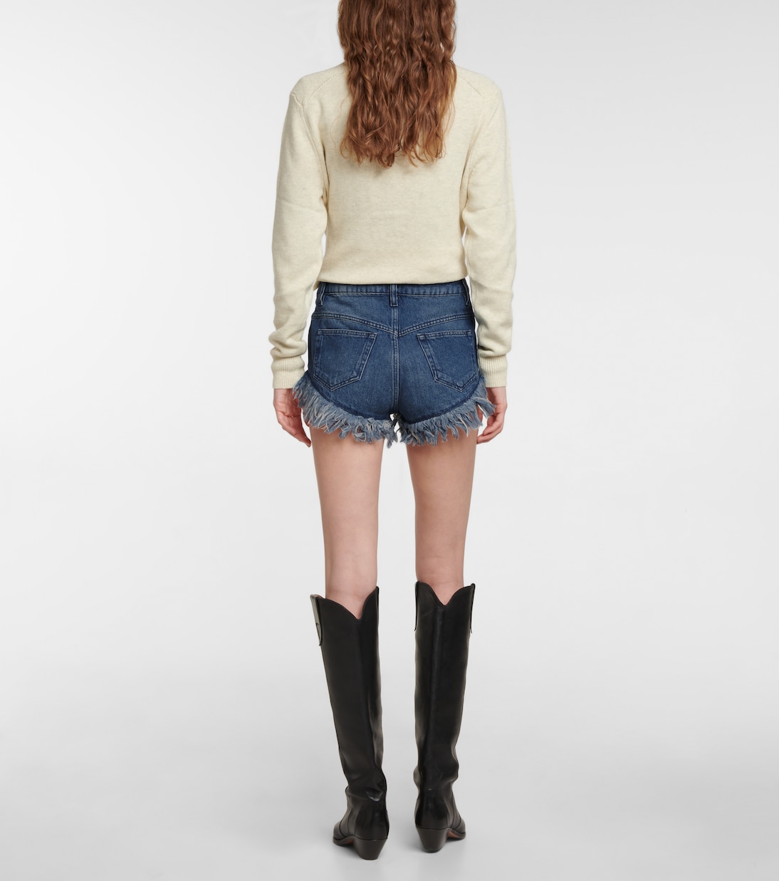 Shorts vaqueros Eneidao con flecos | Marant Etoile