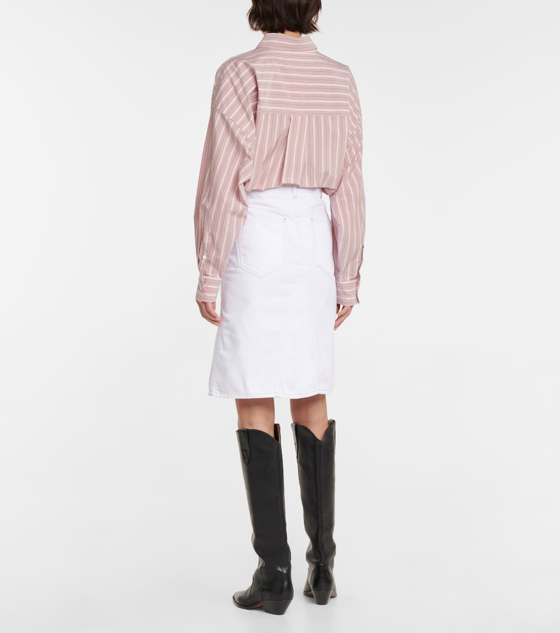 Falda midi vaquera Fiali | Marant Etoile