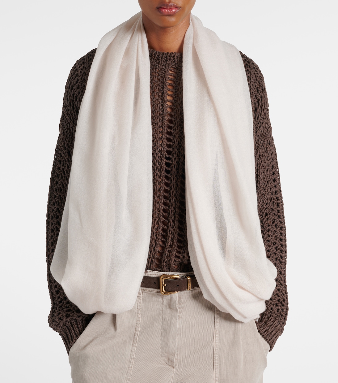 Sciarpa in cashmere e seta | Brunello Cucinelli