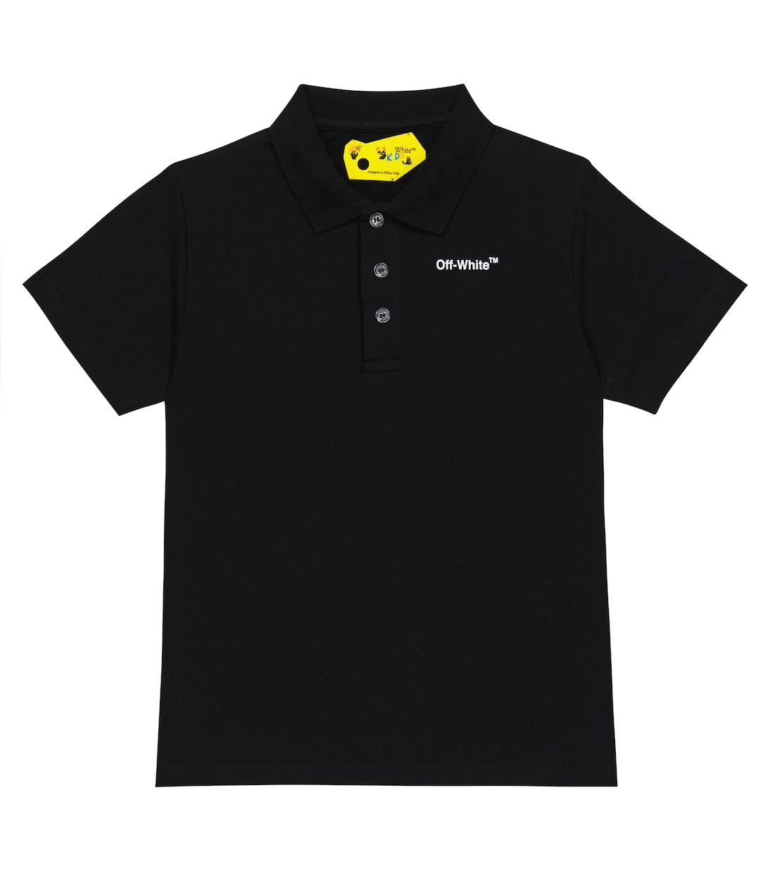 Bedrucktes Polohemd aus Baumwolle | Off-White Kids