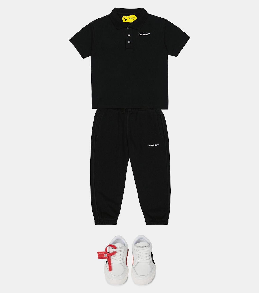 Bedrucktes Polohemd aus Baumwolle | Off-White Kids