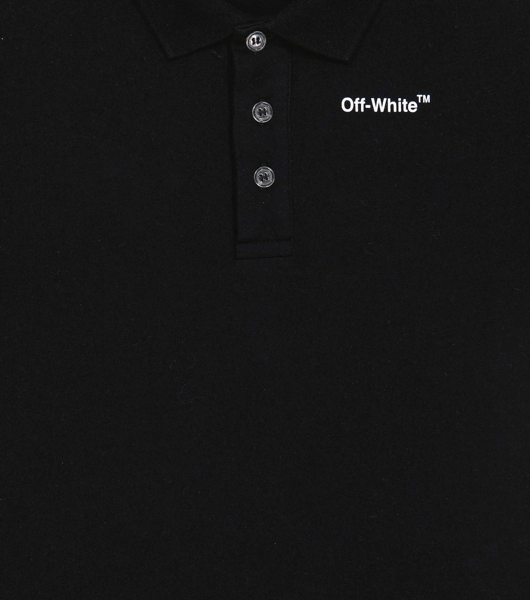 Bedrucktes Polohemd aus Baumwolle | Off-White Kids