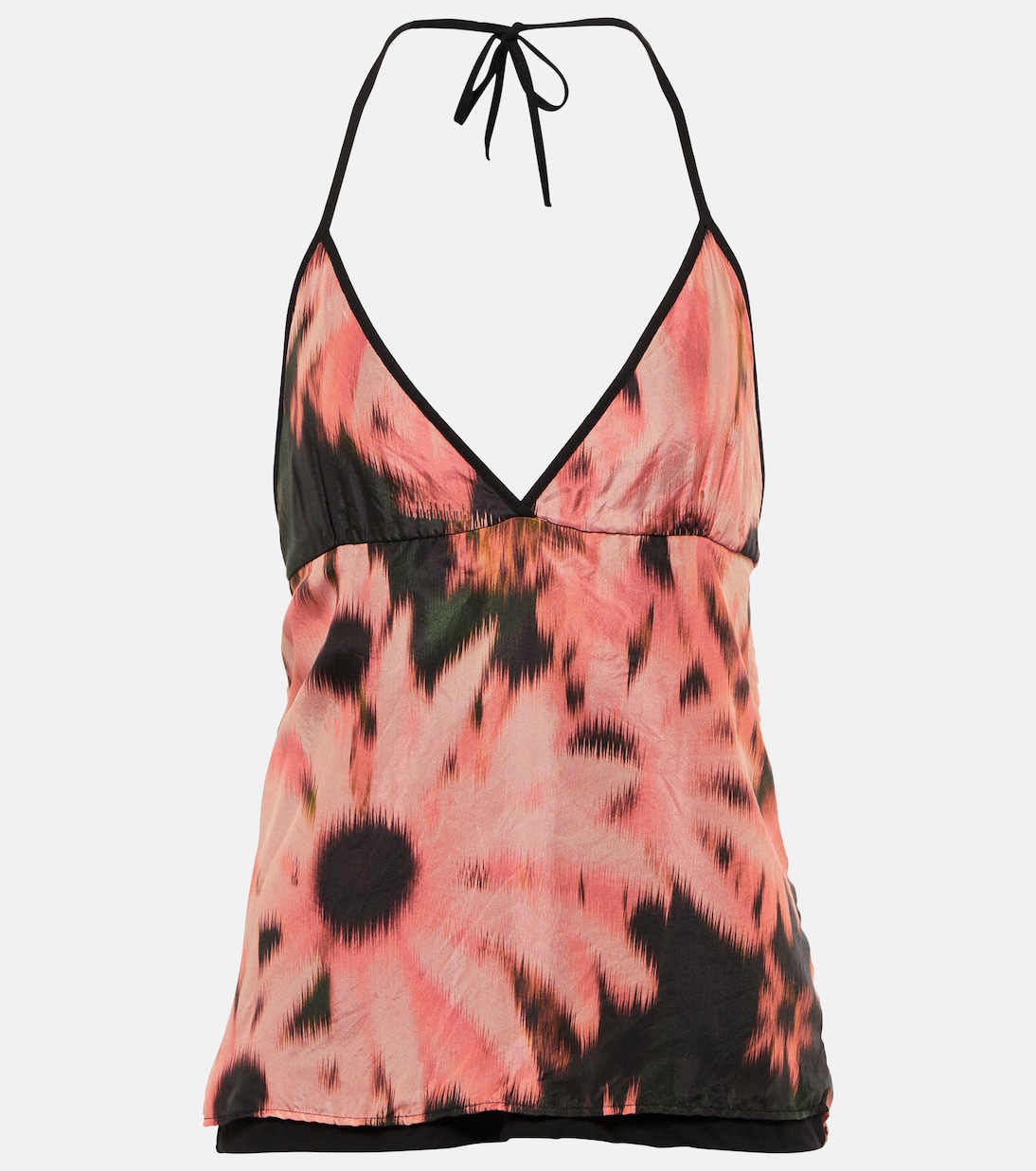 Top in seta e cotone con stampa | Dries Van Noten