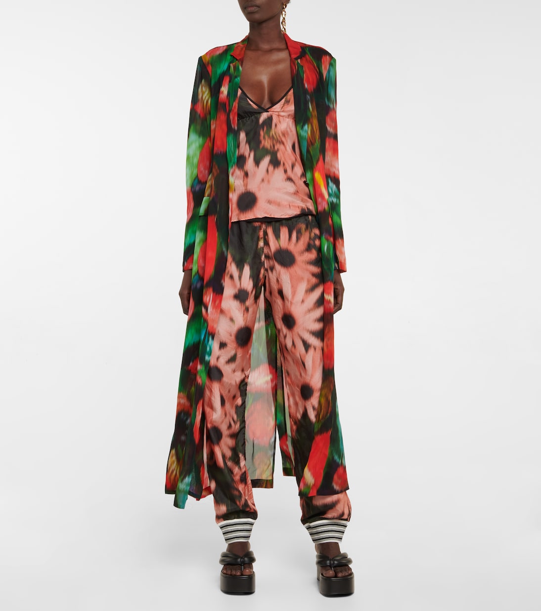 Top in seta e cotone con stampa | Dries Van Noten