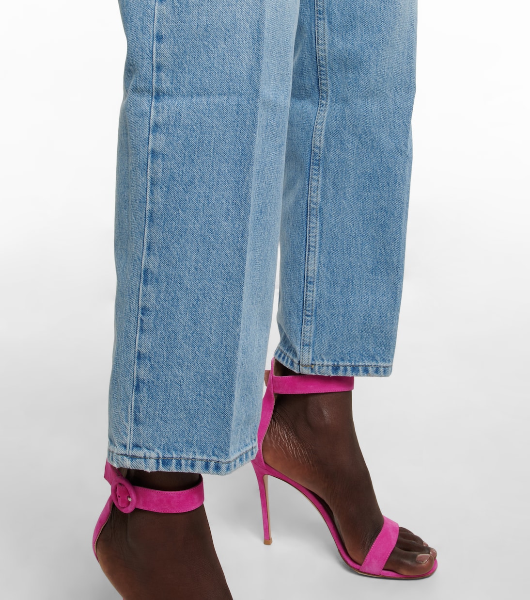 Jeans rectos High 'n' Tight de tiro alto | Frame