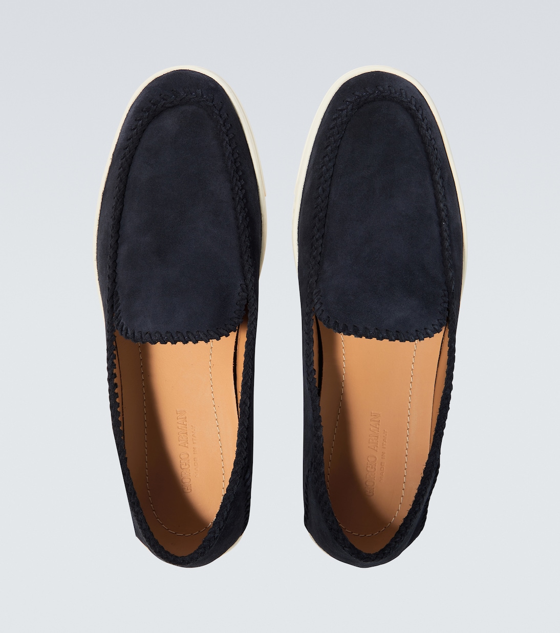 Mocassini Galleria 3 in suede | Giorgio Armani