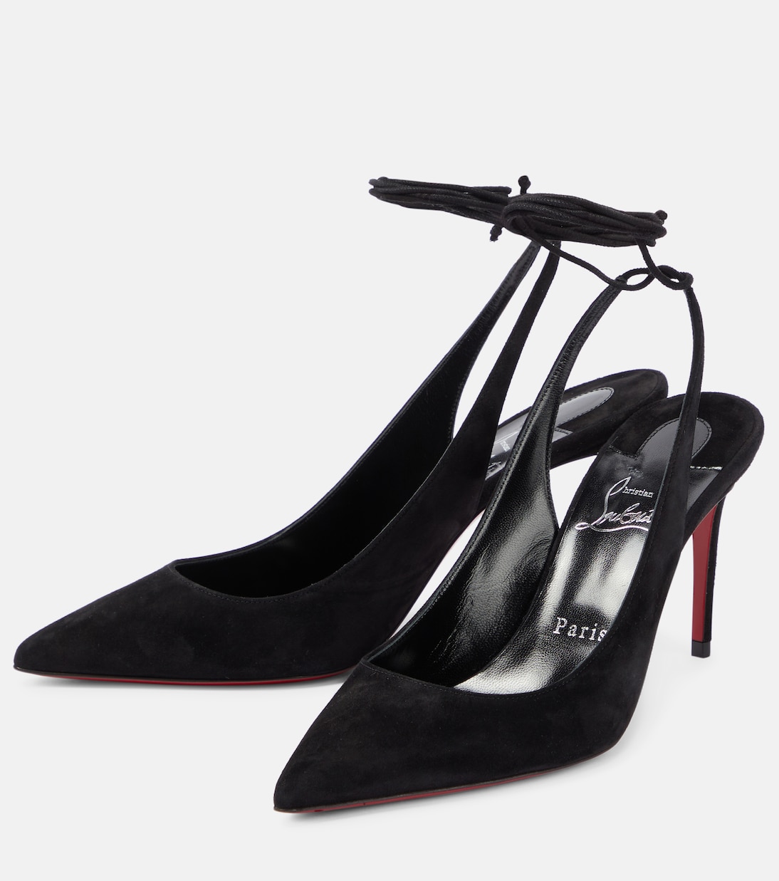 Pumps Lace Up Kate in suede | Christian Louboutin