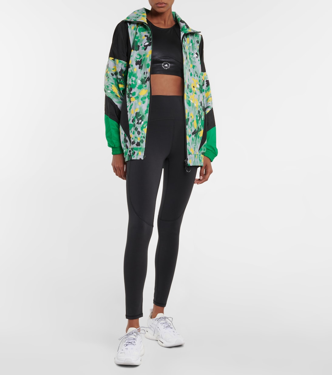 Leopard-print track jacket | Adidas by Stella McCartney