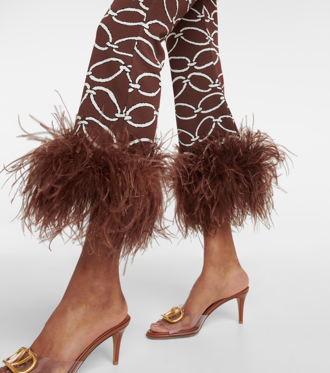 Valentino feather shoes hotsell