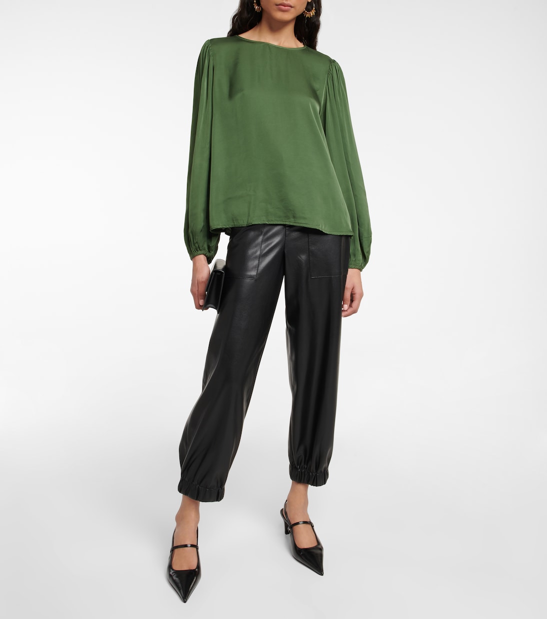 Leila satin top | Velvet