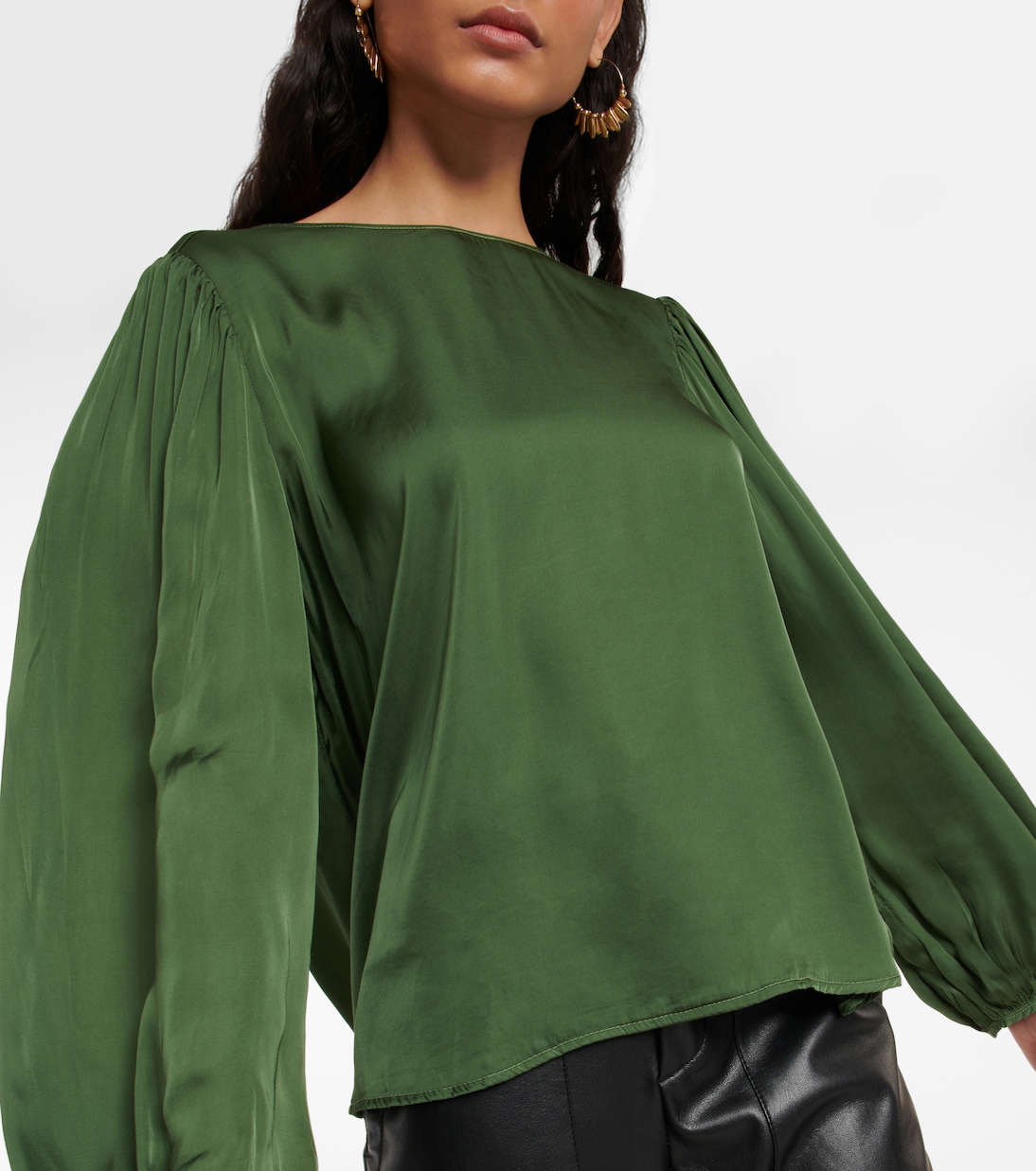 Leila satin top | Velvet