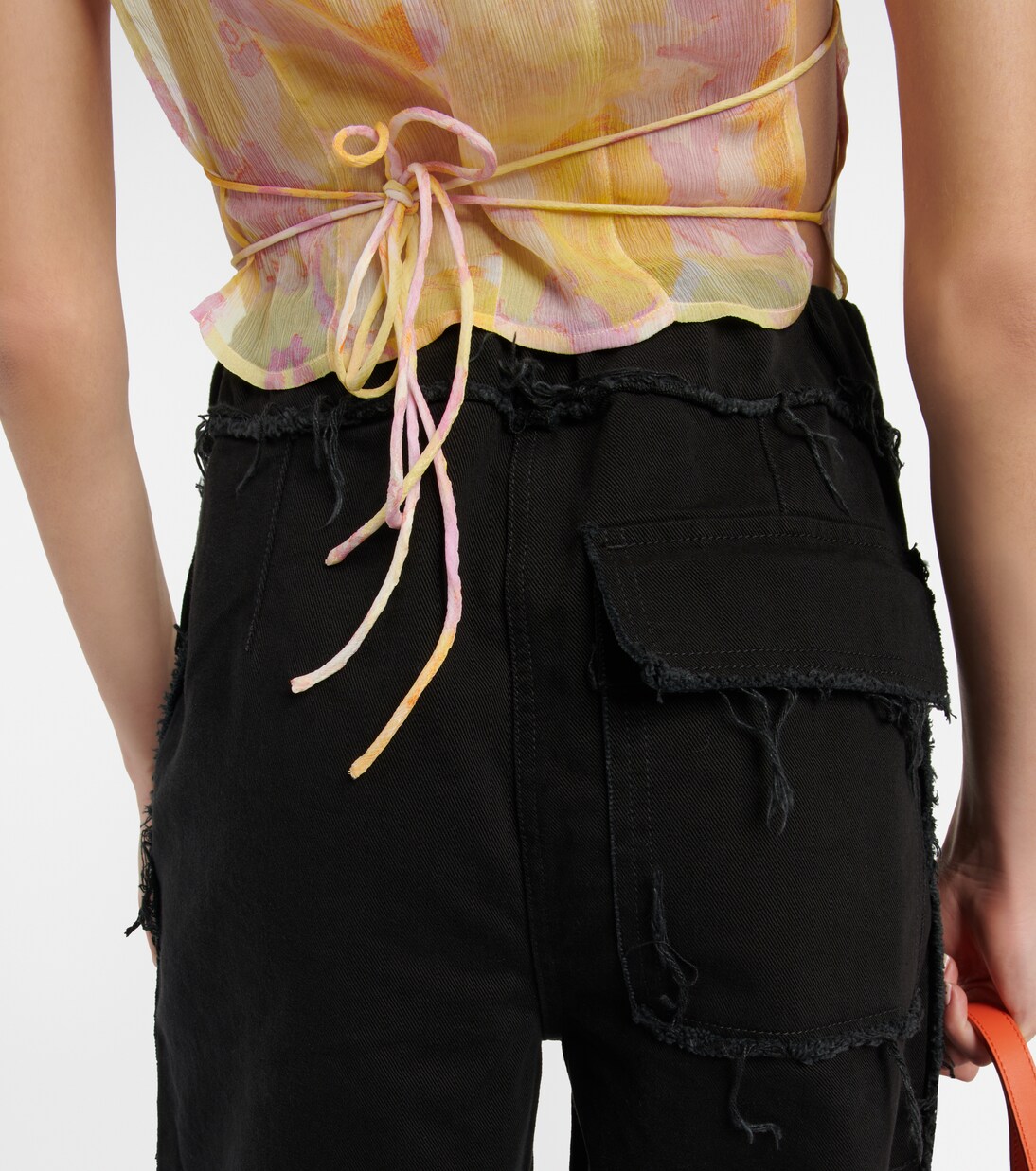 Distressed high-rise wide-leg jeans | Dries Van Noten