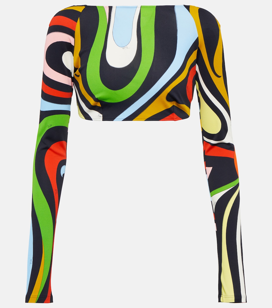 Top raccourci Marmo imprimé | Pucci