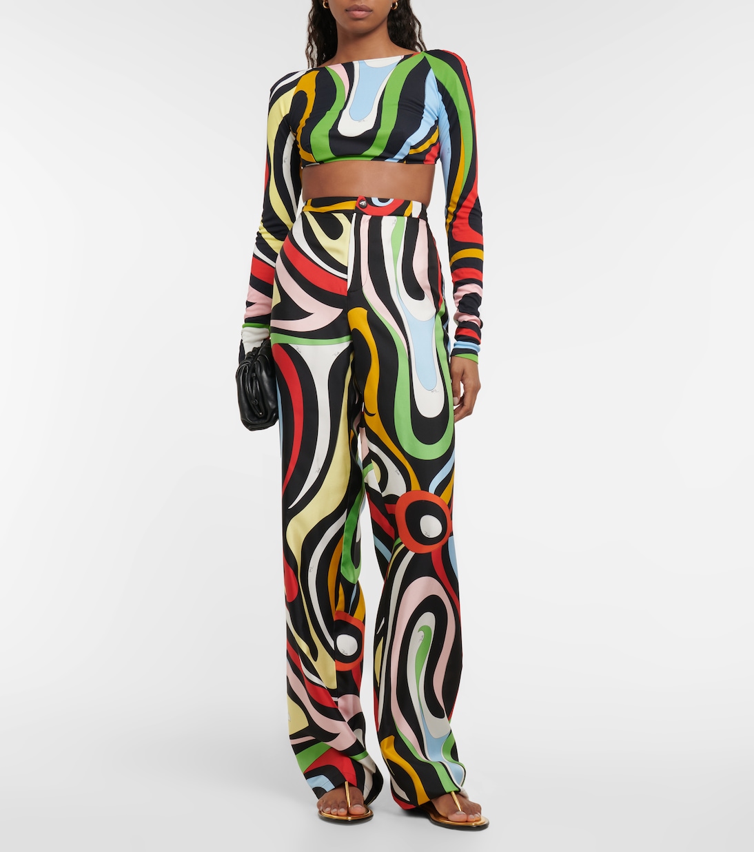 Top raccourci Marmo imprimé | Pucci