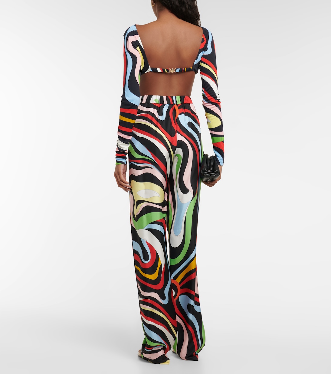 Top raccourci Marmo imprimé | Pucci