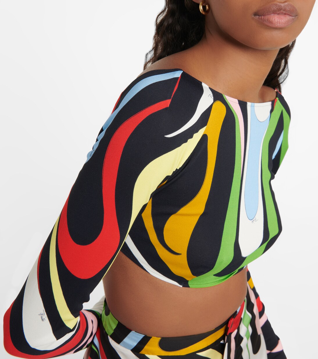Top raccourci Marmo imprimé | Pucci