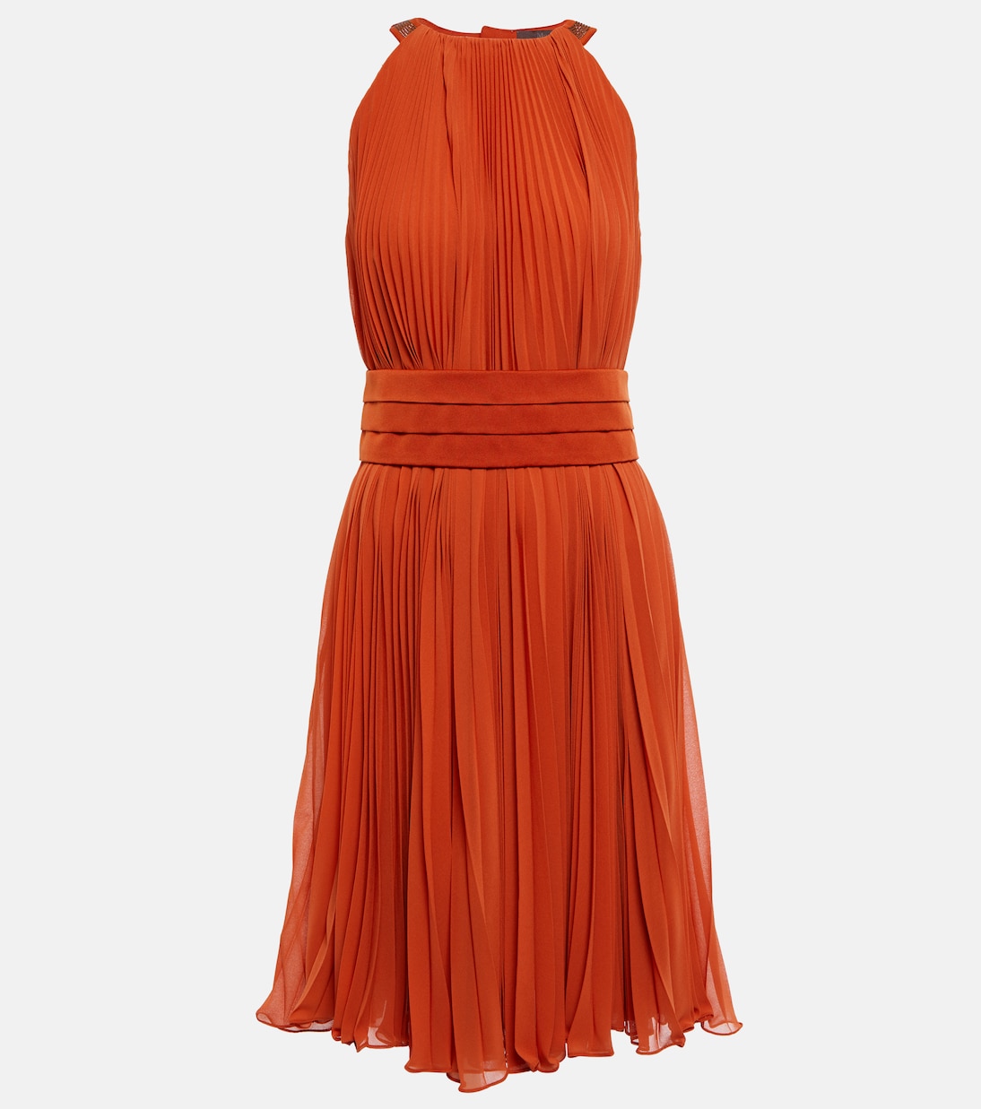 Golena belted pleated midi dress | Max Mara
