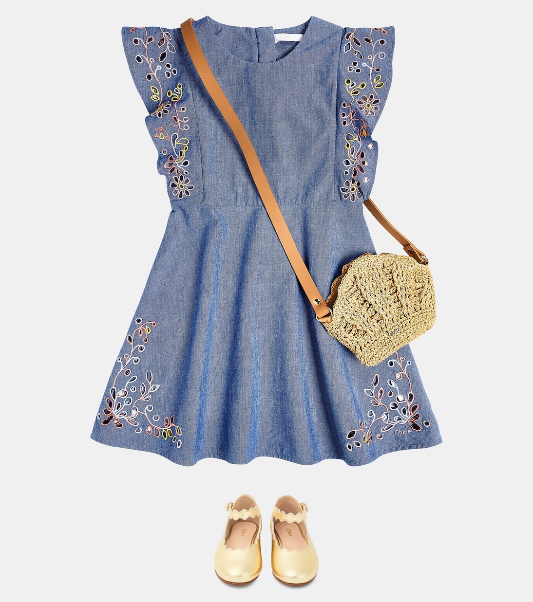 Kleid aus Baumwolle | Chloé Kids