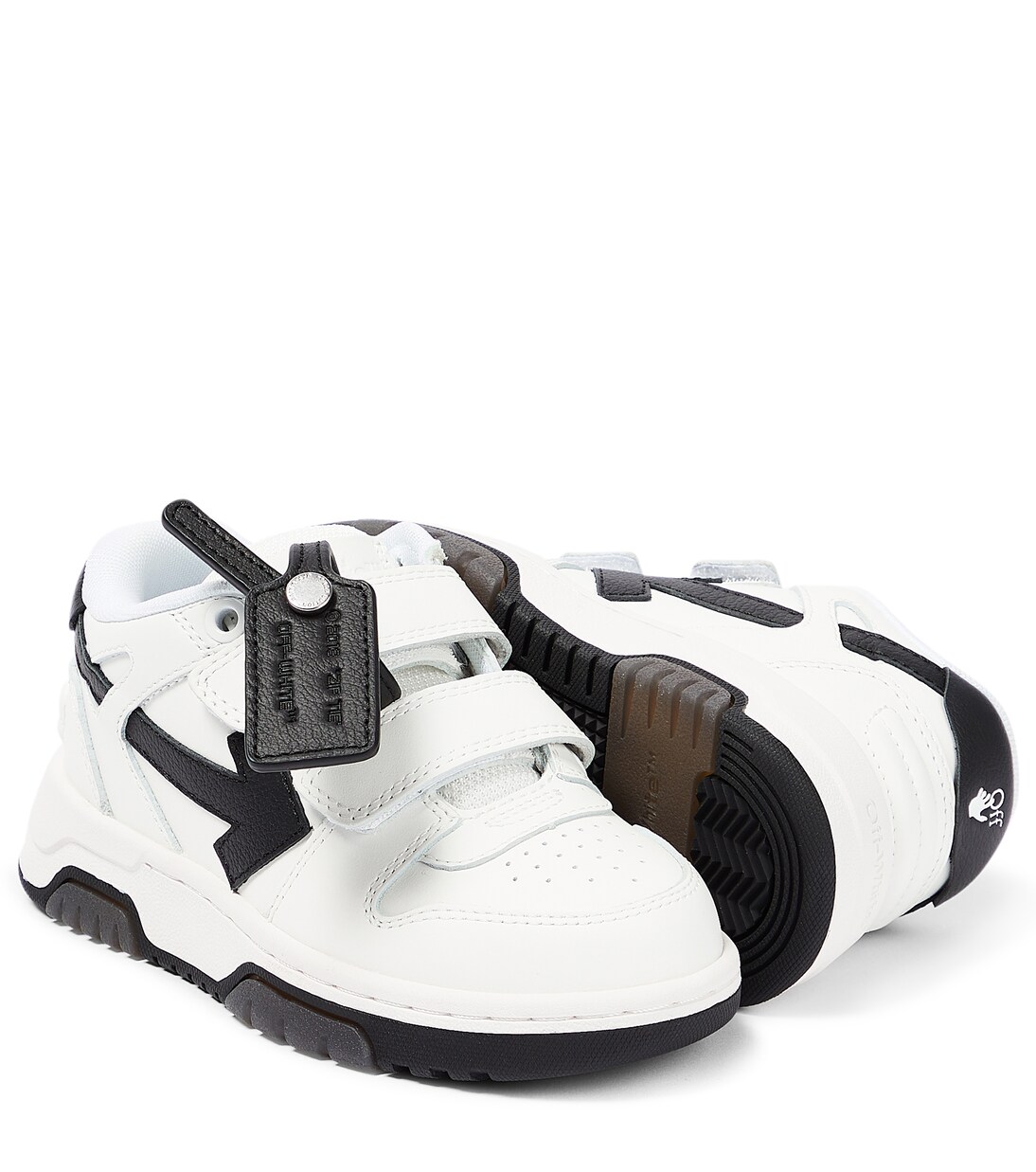 Out Of Office leather sneakers in white Off White Kids Mytheresa