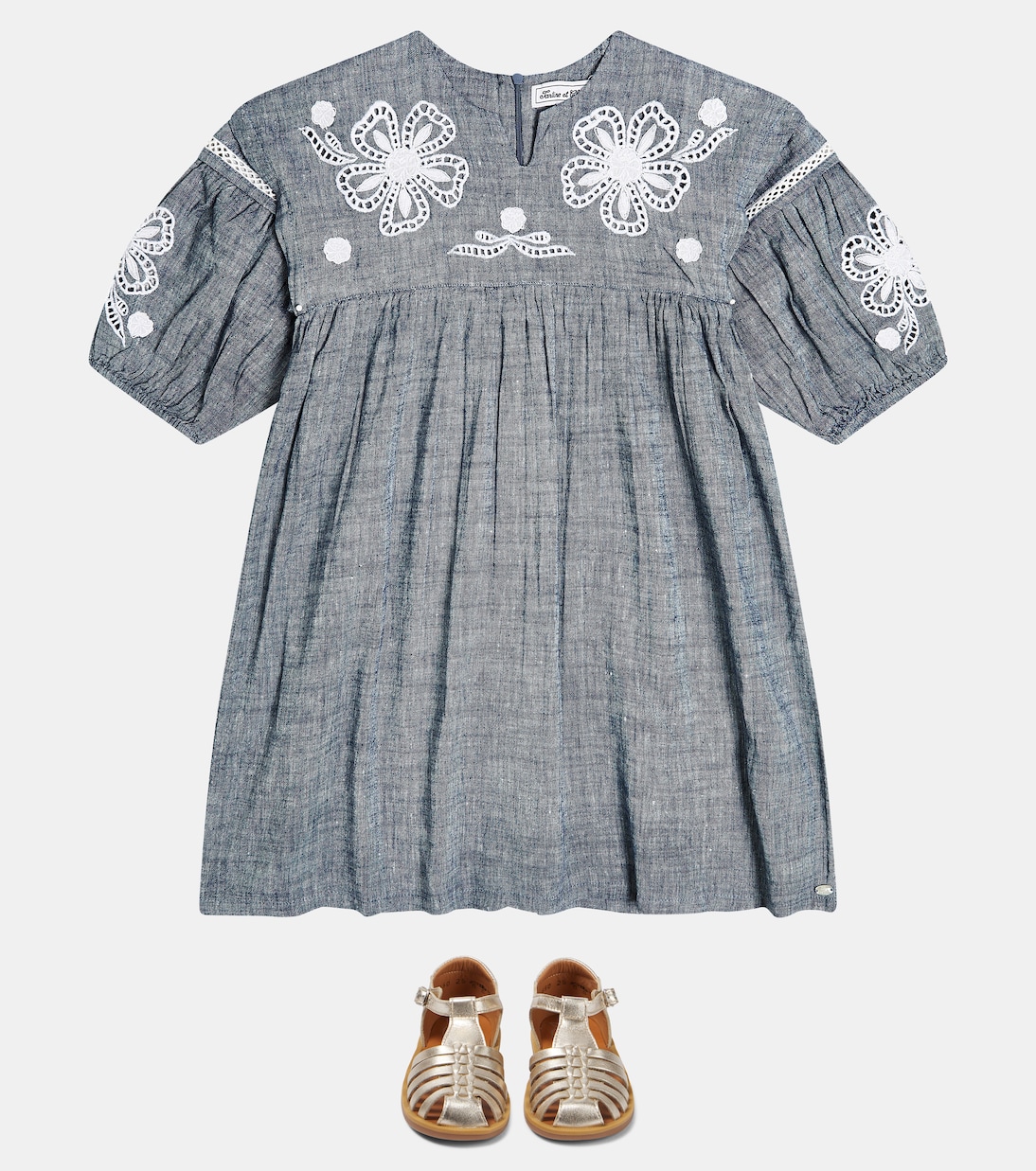 Kleid aus Leinen und Baumwolle | Tartine et Chocolat