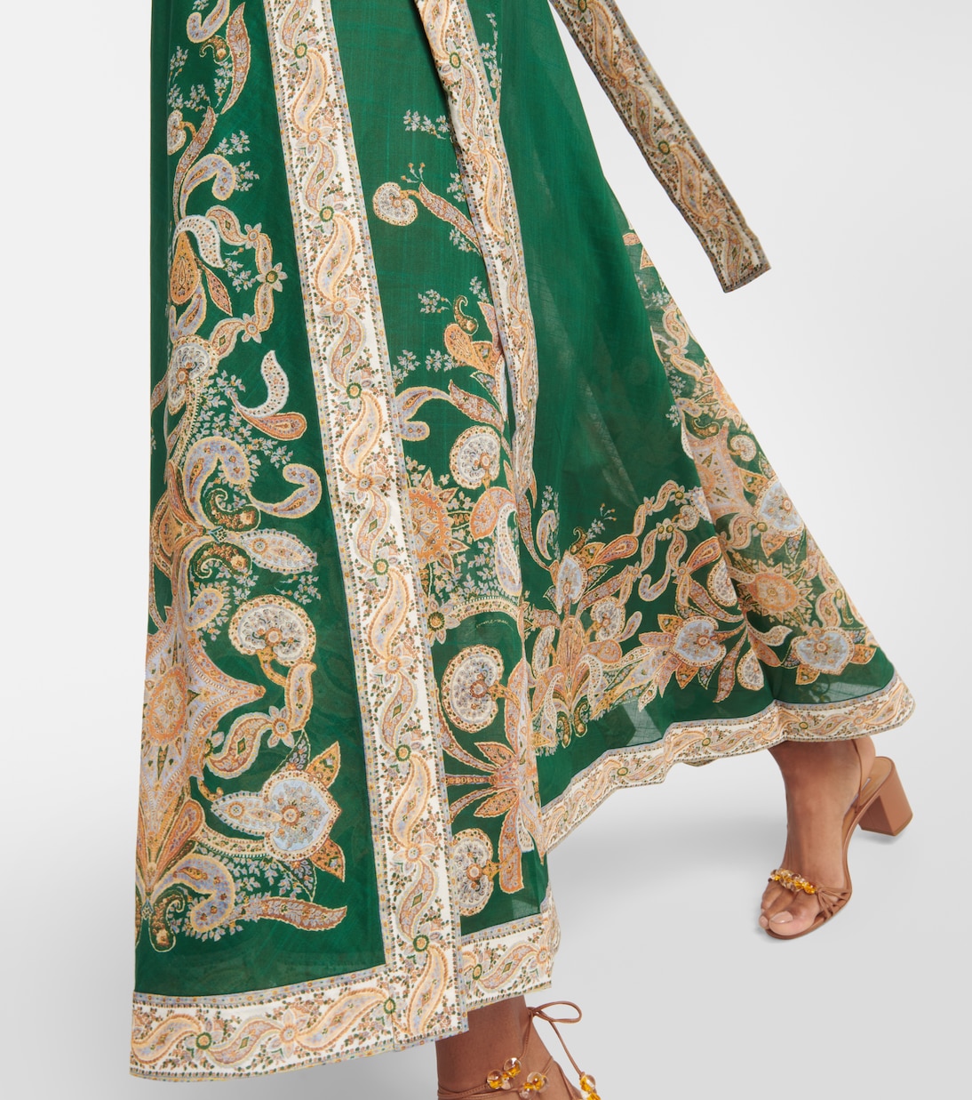 Bedrucktes Midikleid Devi aus Baumwolle | Zimmermann