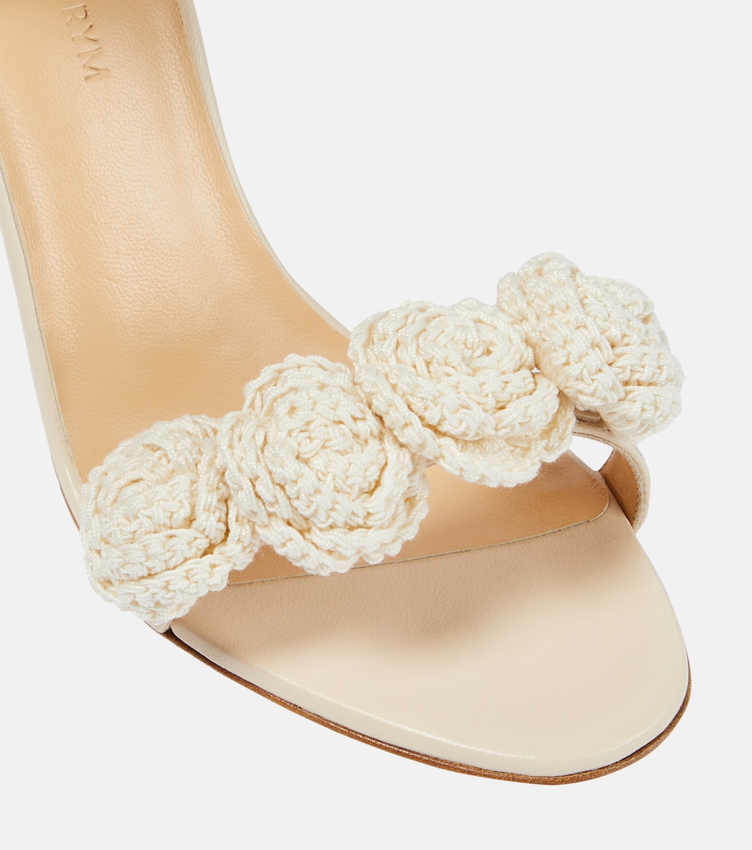 Sandalias de piel y croché floral | Magda Butrym