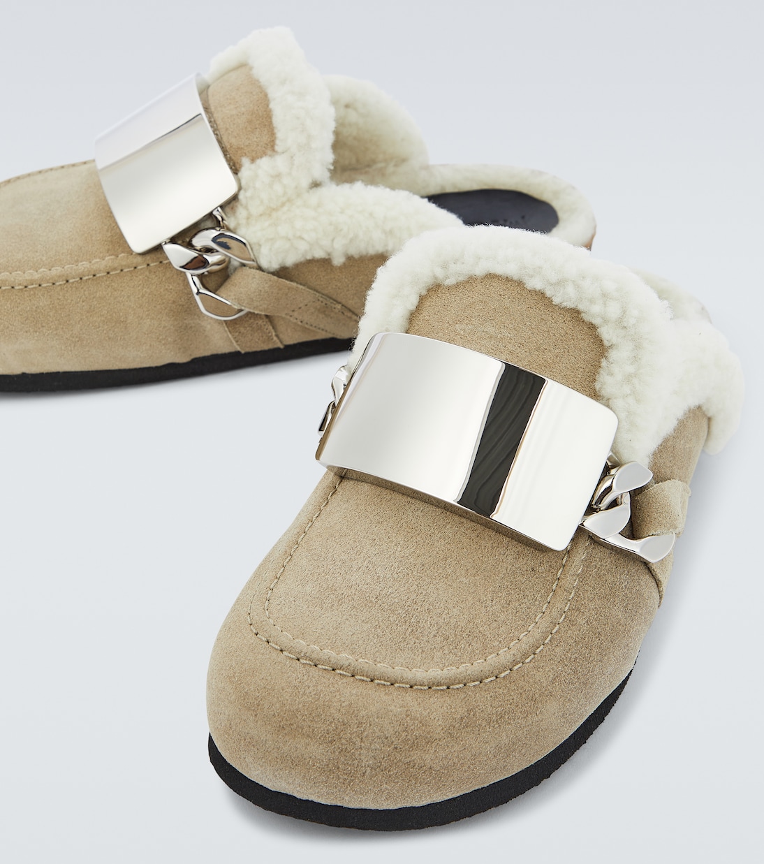 Gourmet Chain suede mules | JW Anderson
