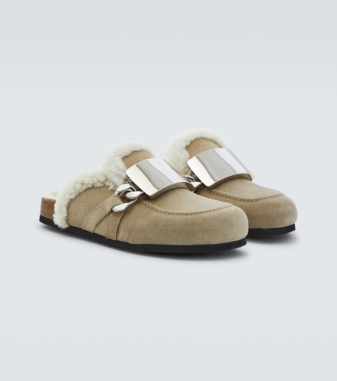 Gourmet Chain suede mules | JW Anderson