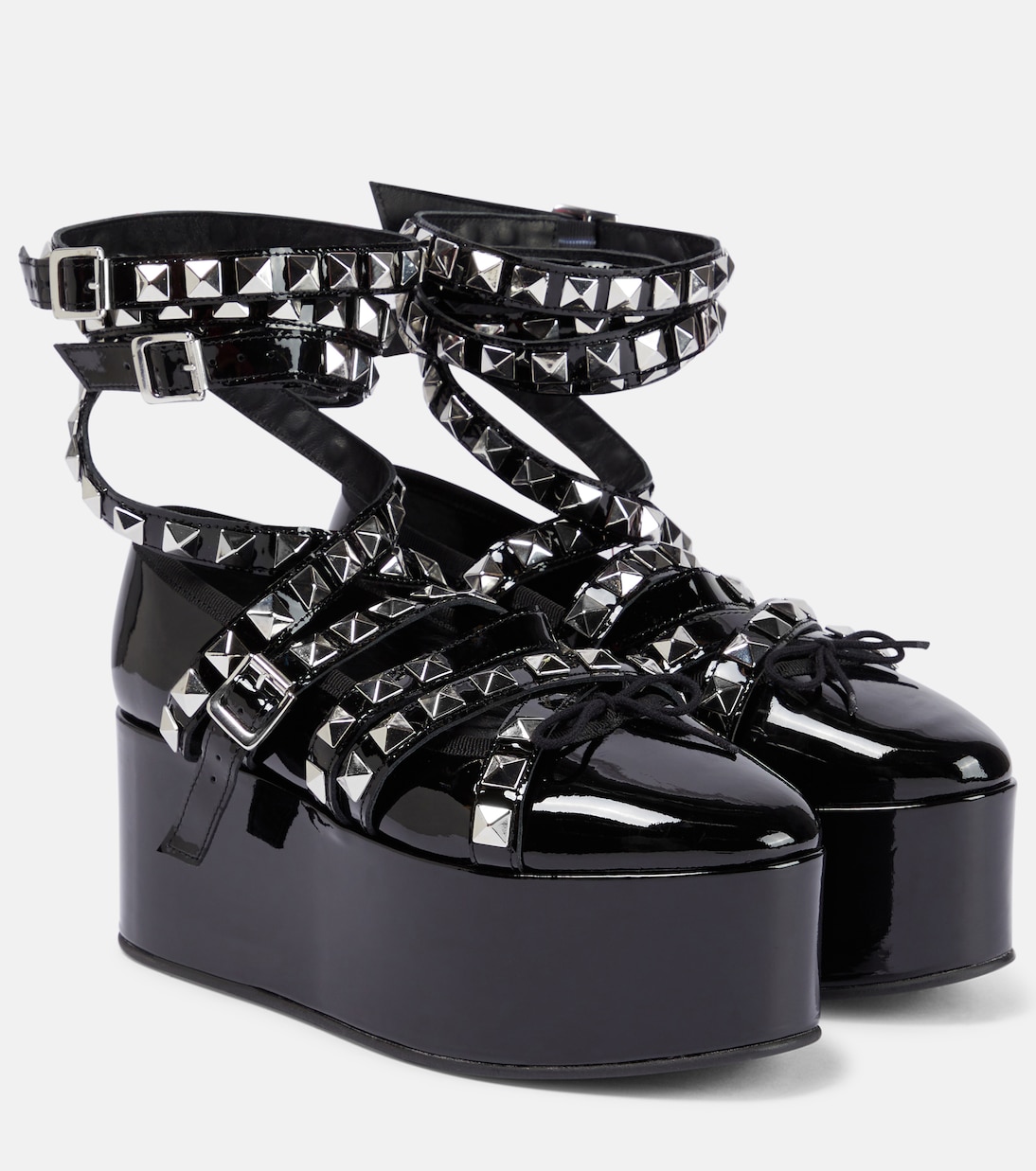 x Repetto studded platform flats | Noir Kei Ninomiya
