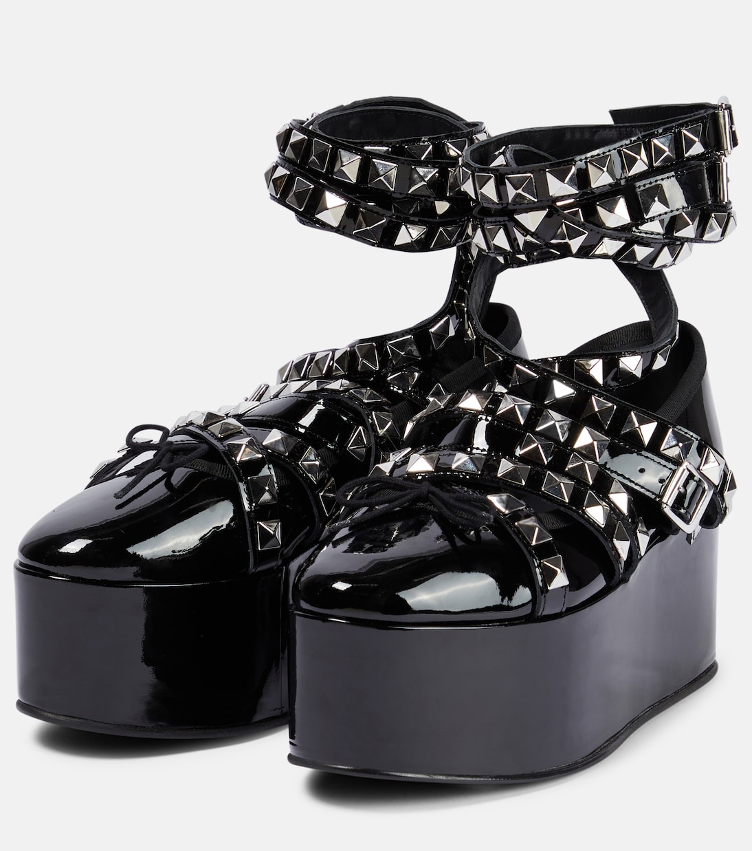 x Repetto studded platform flats | Noir Kei Ninomiya