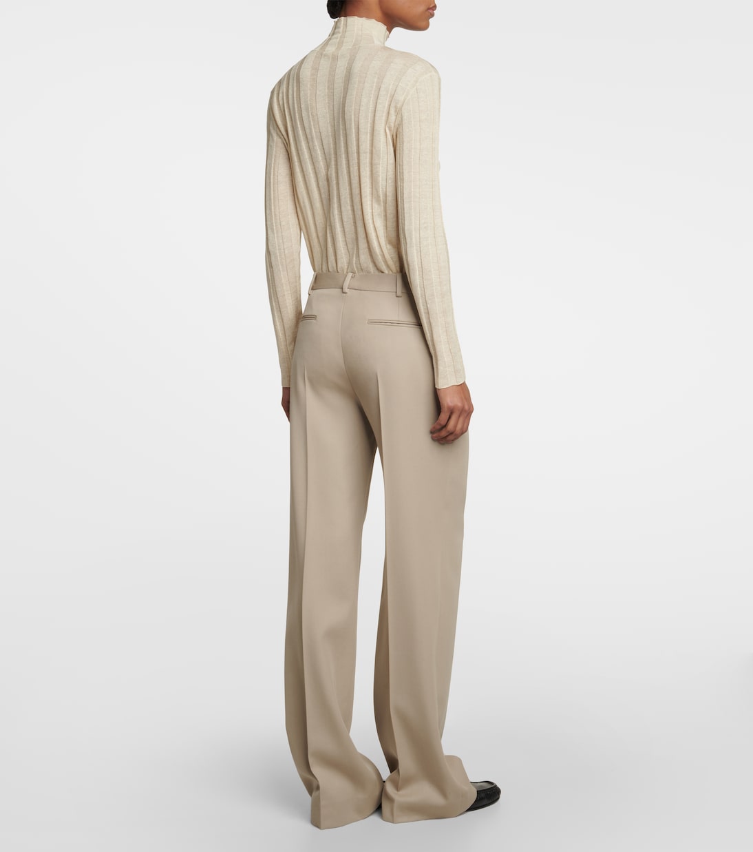Pantalon ample Banew en laine vierge | The Row