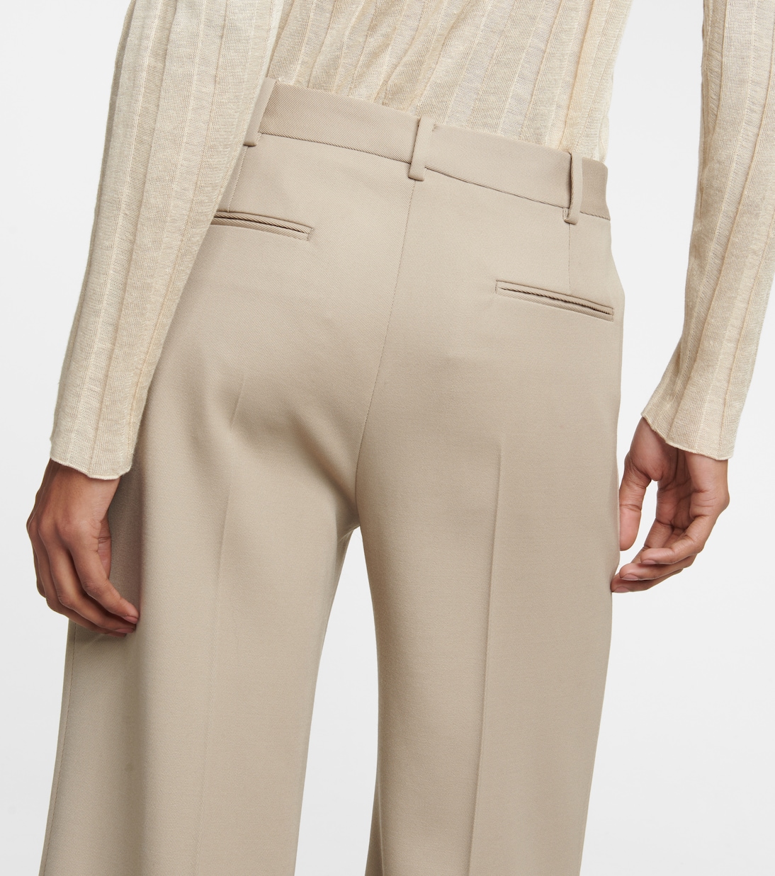 Pantalon ample Banew en laine vierge | The Row