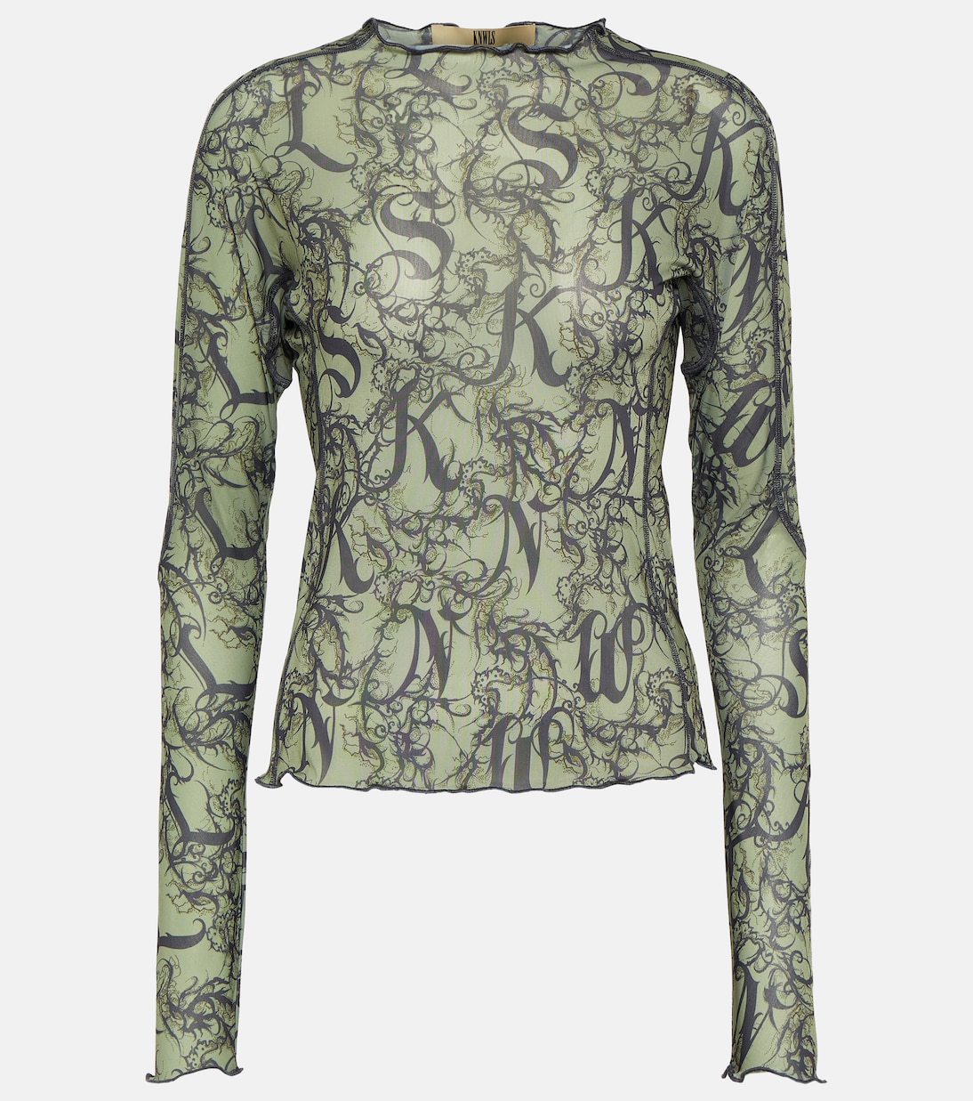 Halcyon printed jersey top | KNWLS