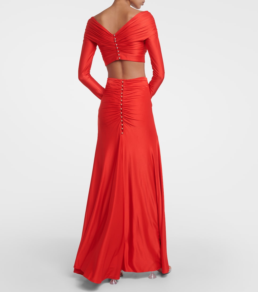 Off-shoulder cropped top | Rabanne