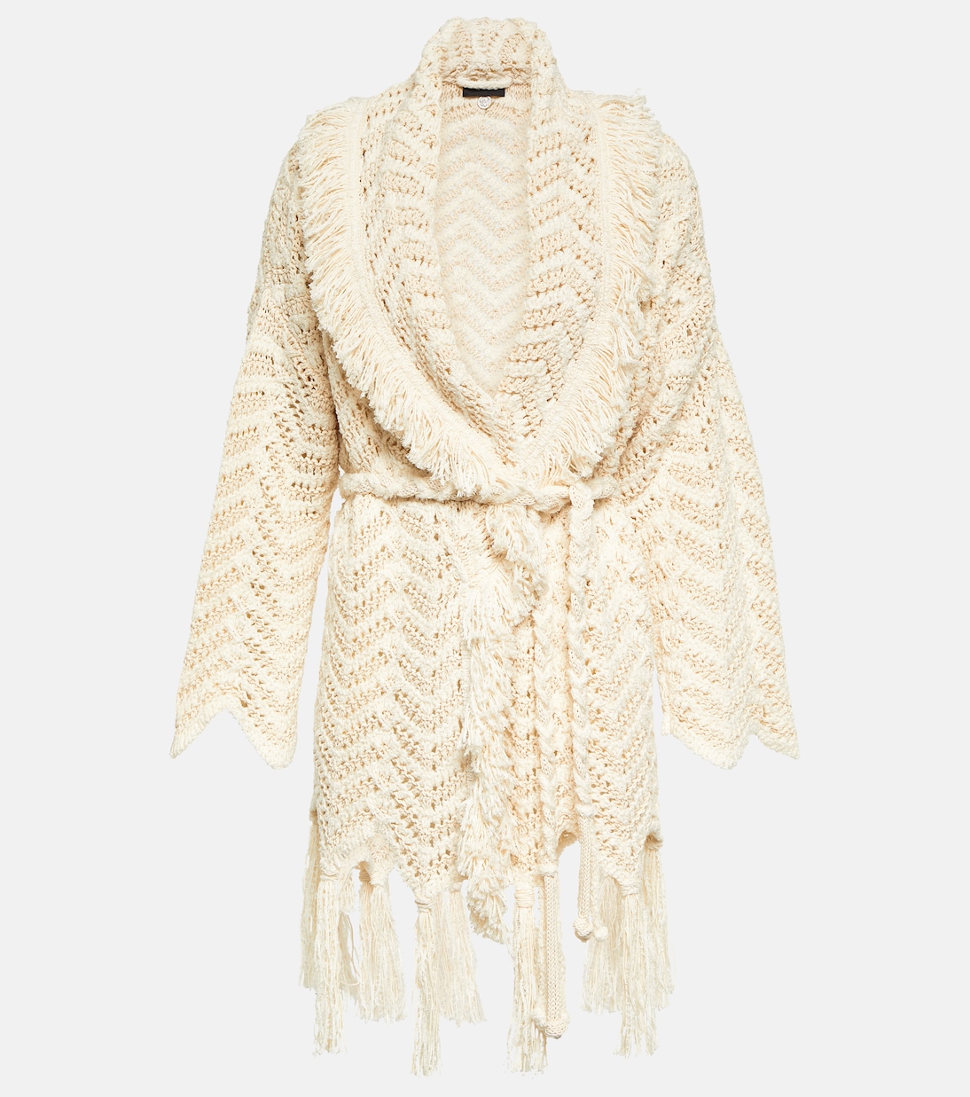 Cardigan Natural Chevron aus einem Baumwollgemisch | Alanui