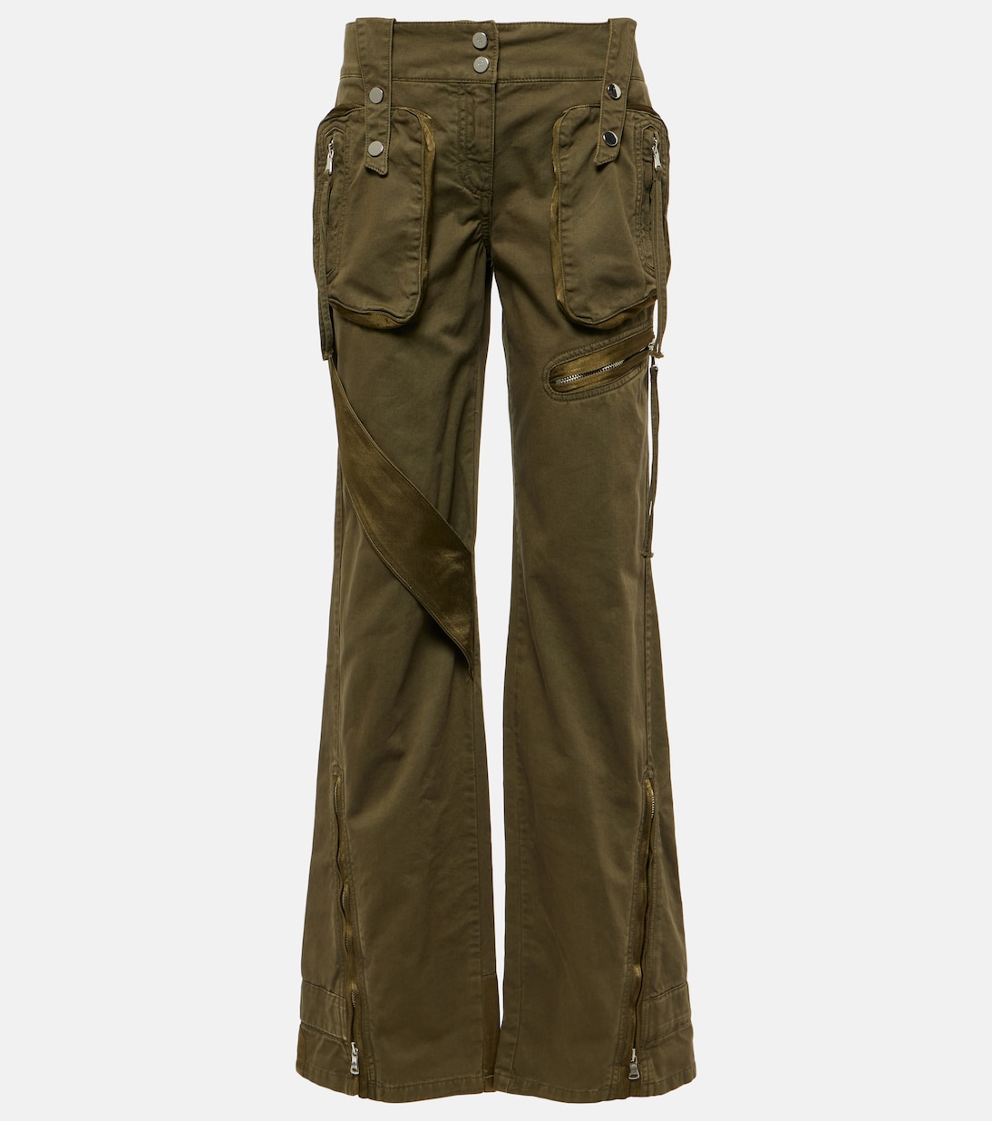 Jeans flared cargo a vita media | Blumarine