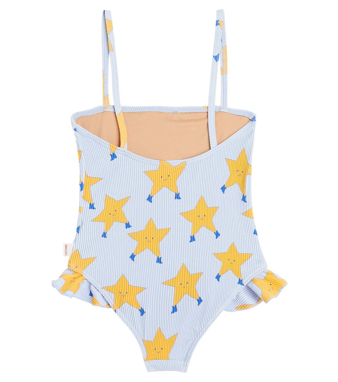 Dancing Stars ribbed-knit swimsuit | Tinycottons