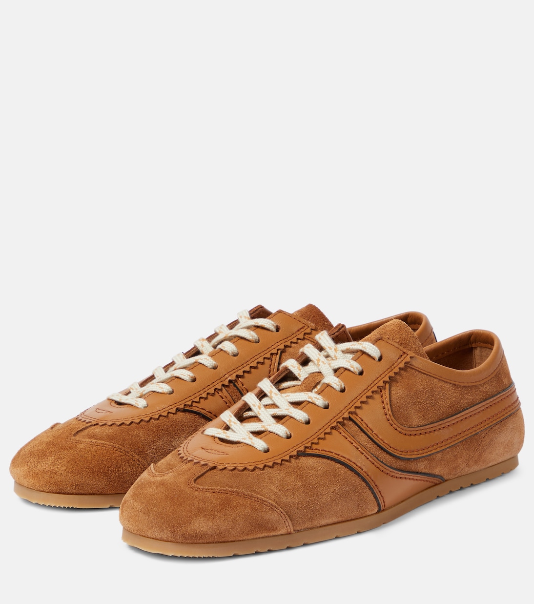 Baskets en cuir et daim | Dries Van Noten