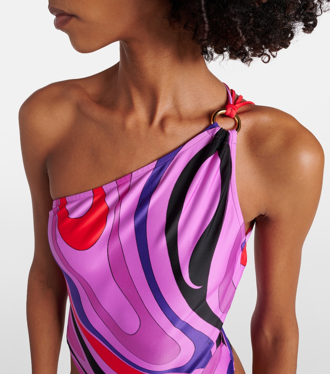 Marmo one-shoulder swimsuit | Pucci