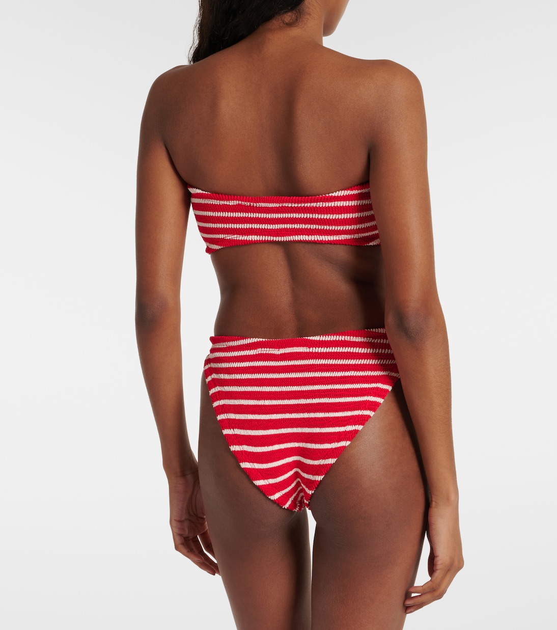 Jean striped strapless bikini | Hunza G
