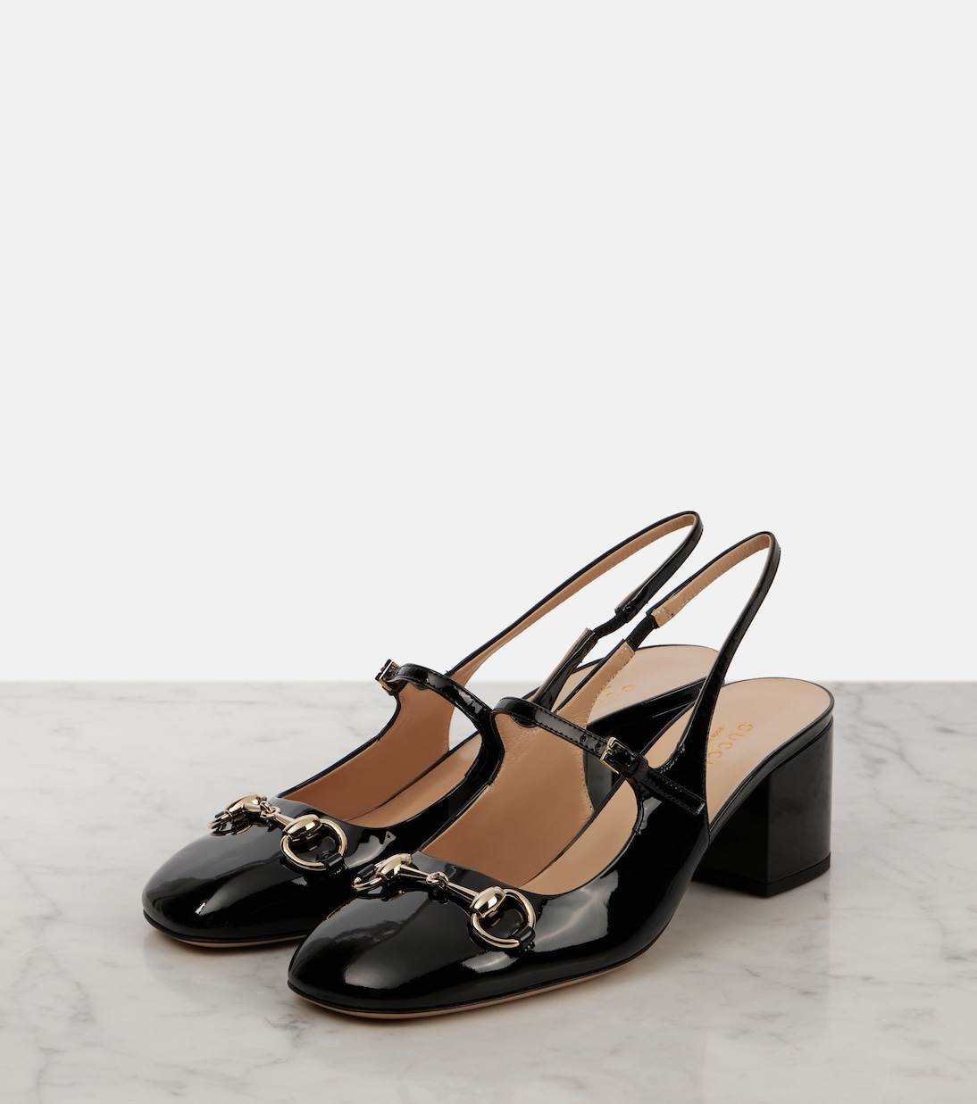 Escarpins Horsebit 55 en cuir verni | Gucci