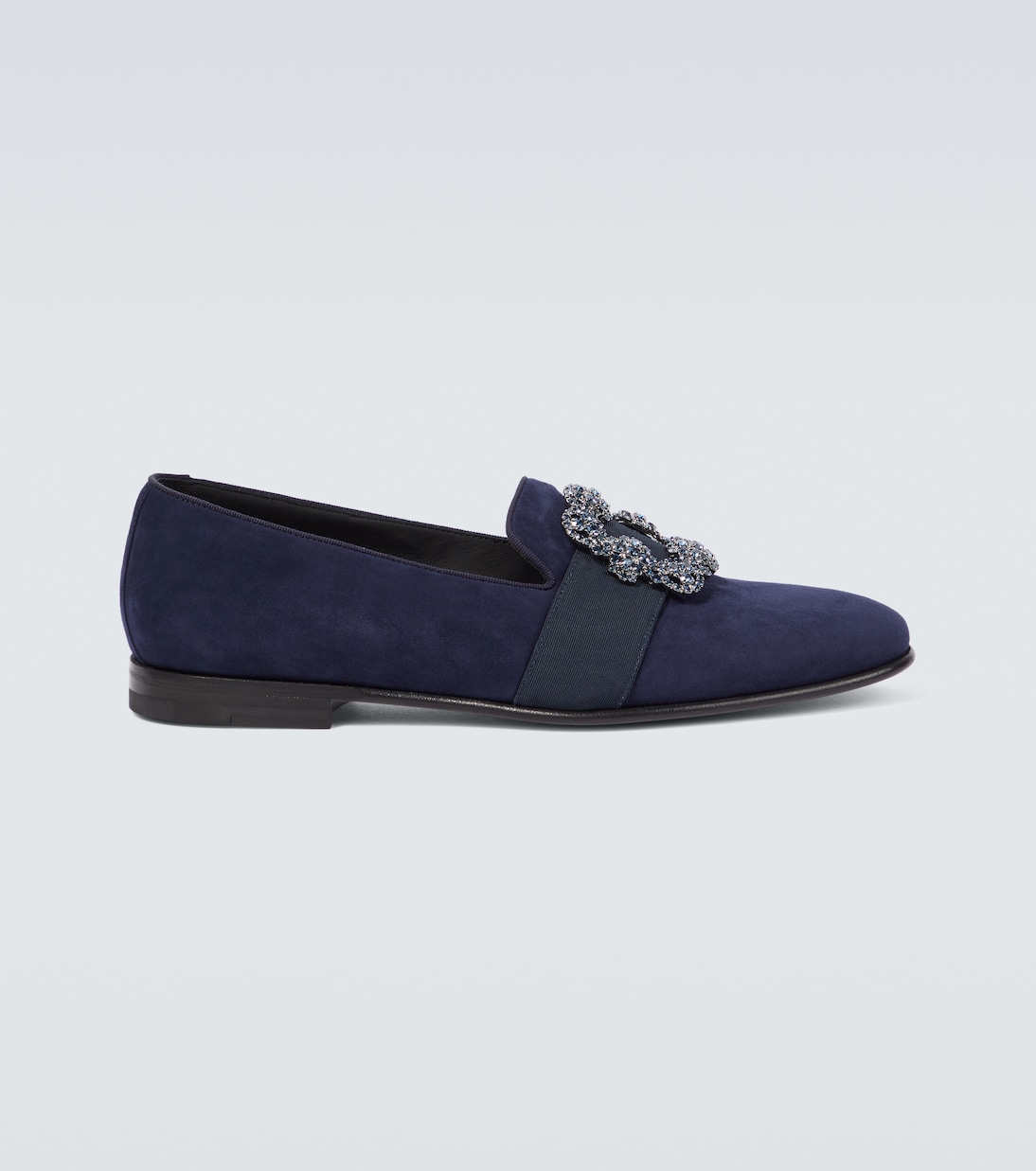 Verzierte Loafers Carlton aus Veloursleder | Manolo Blahnik
