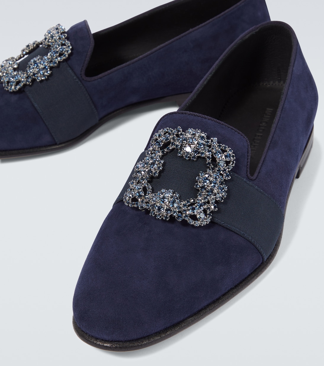 Verzierte Loafers Carlton aus Veloursleder | Manolo Blahnik